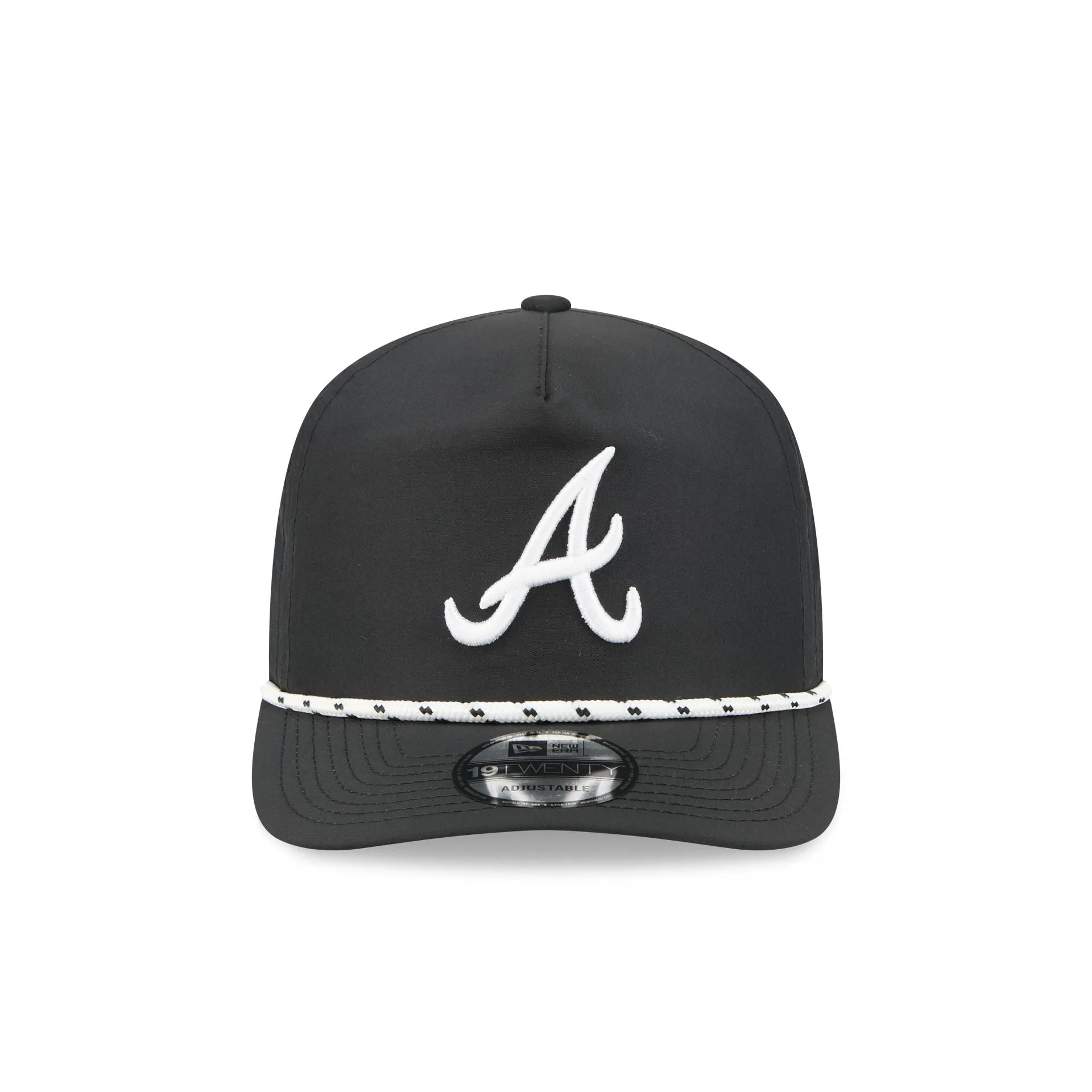 Atlanta Braves Black and White Rope 19TWENTY Snapback Hat sold by New Era product image thumbnail 2