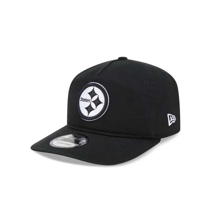 Pittsburgh Steelers Black and White 19TWENTY Snapback Hat sold by New Era