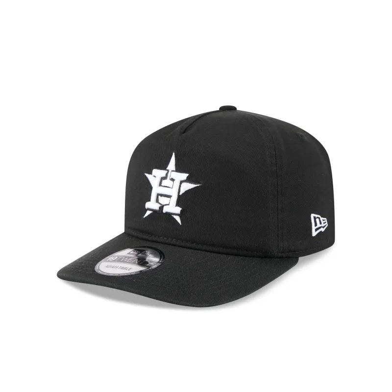 Houston Astros Black and White 19TWENTY Snapback Hat sold by New Era