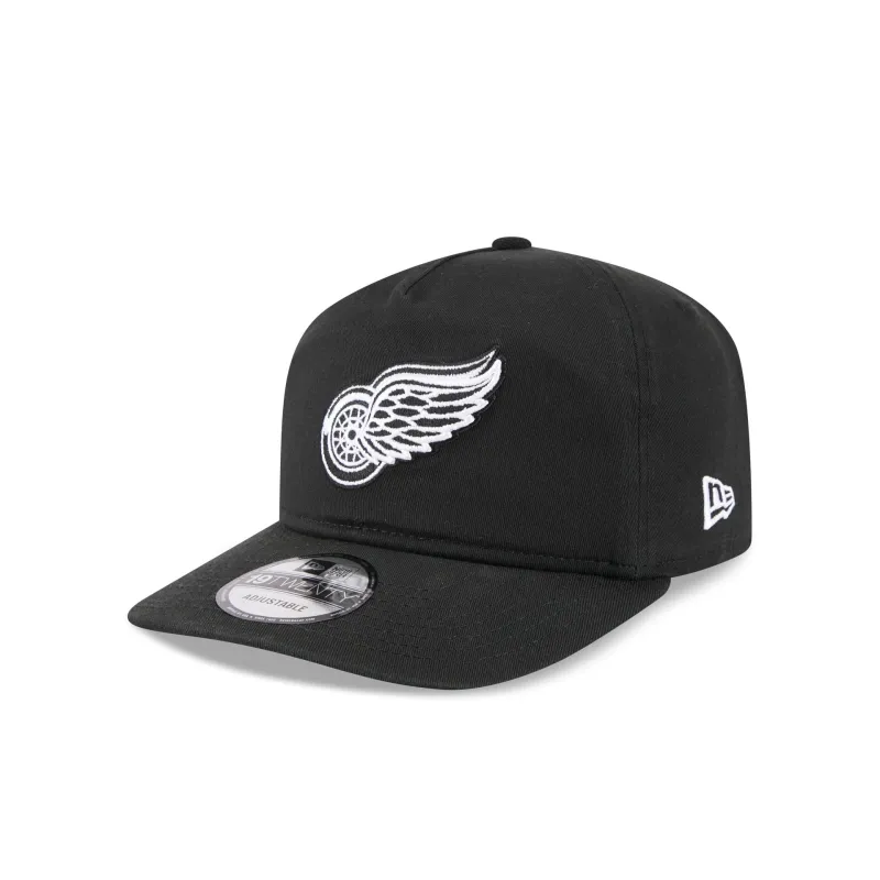 Detroit Red Wings Black and White 19TWENTY Snapback Hat sold by New Era