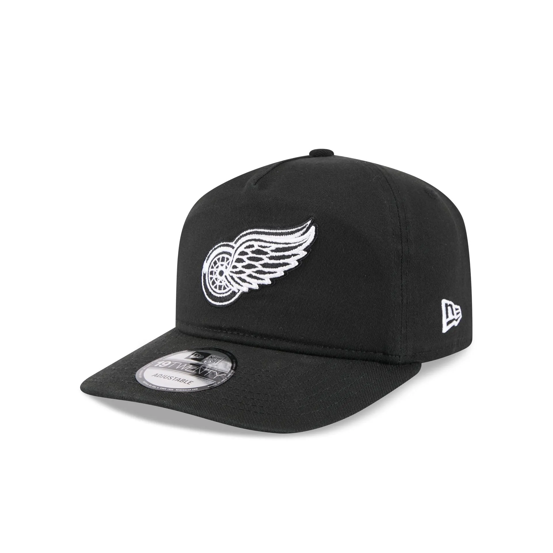 Detroit Red Wings Black and White 19TWENTY Snapback Hat sold by New Era