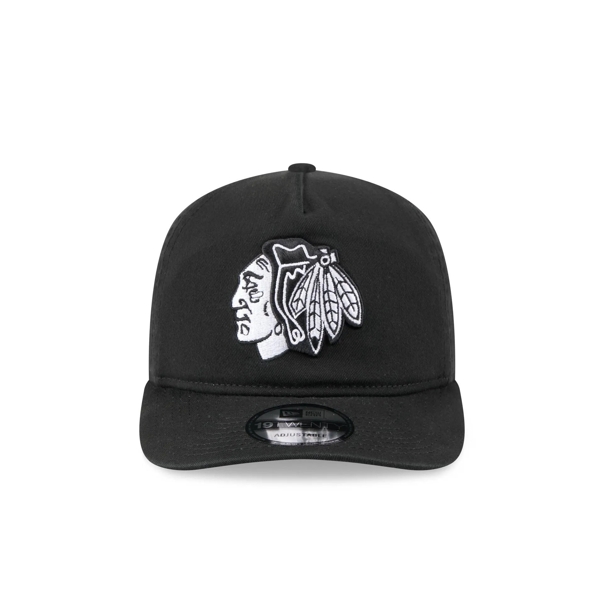 Chicago Blackhawks Black and White 19TWENTY Snapback Hat sold by New Era product image thumbnail 2