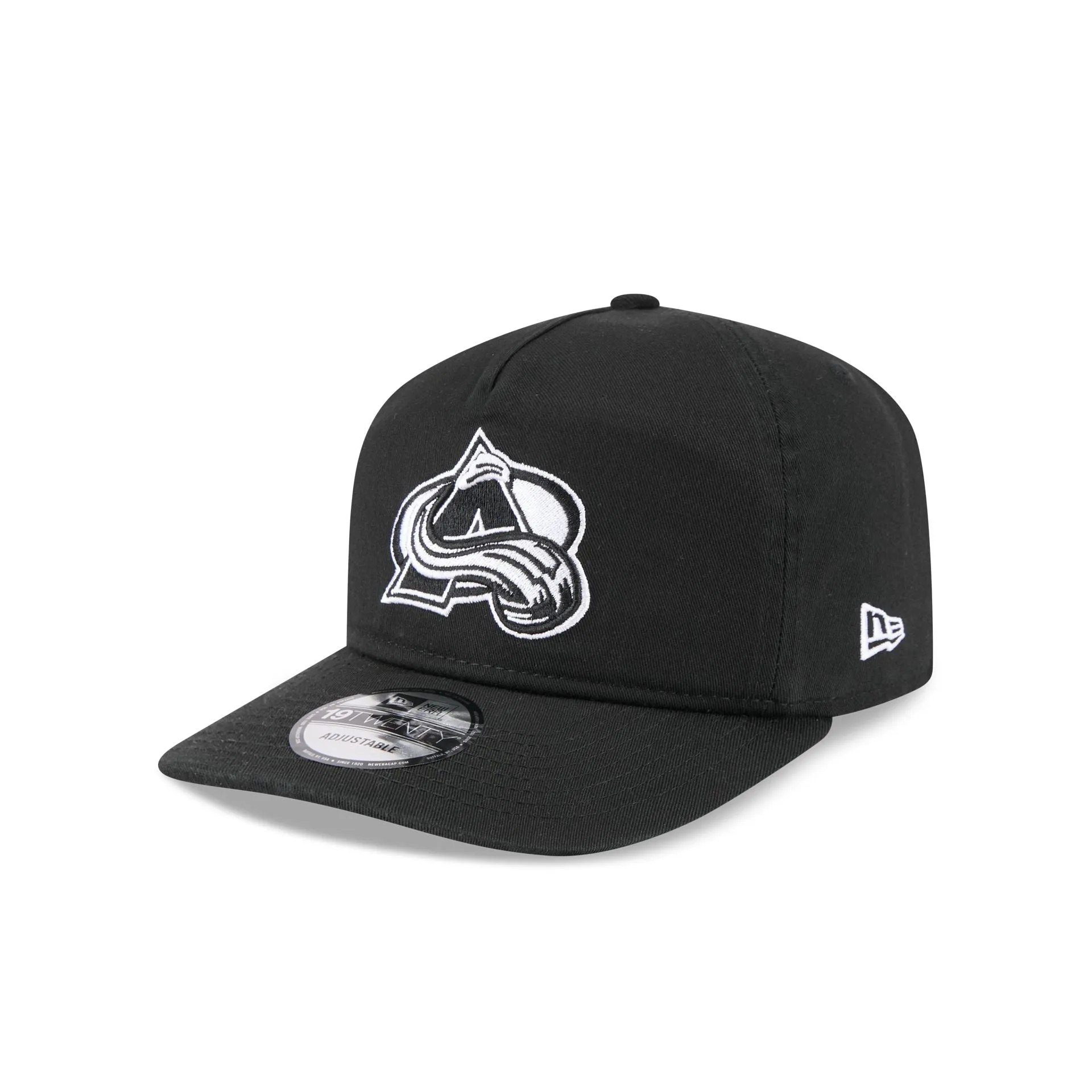 Colorado Avalanche Black and White 19TWENTY Snapback Hat sold by New Era