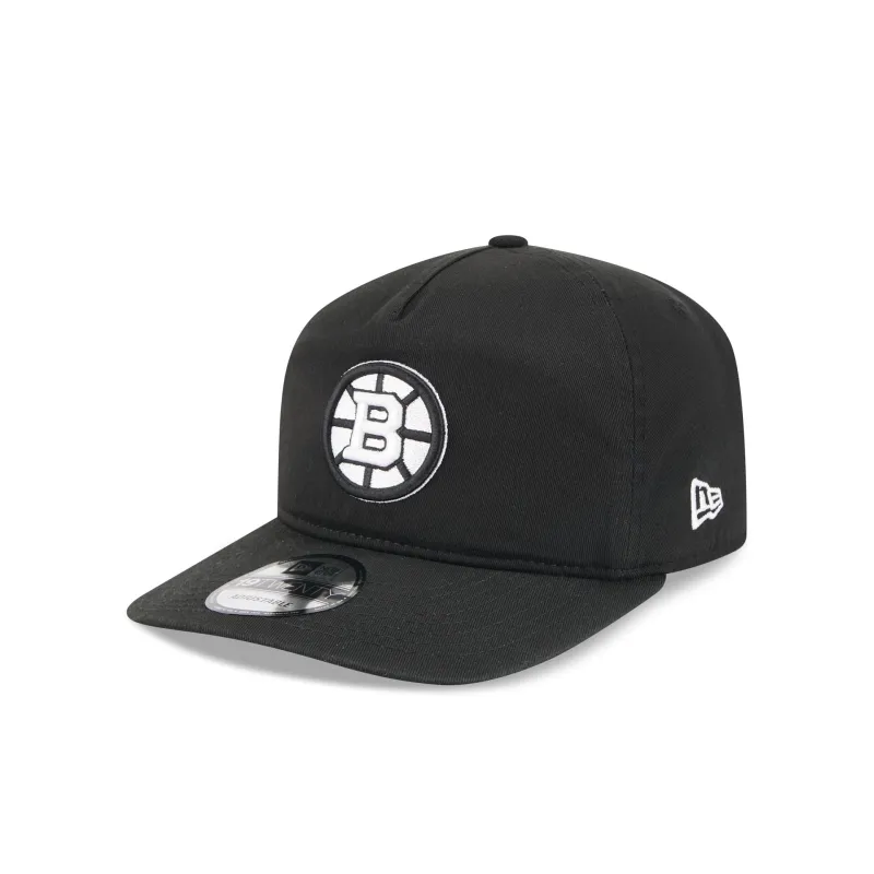 Boston Bruins Black and White 19TWENTY Snapback Hat sold by New Era