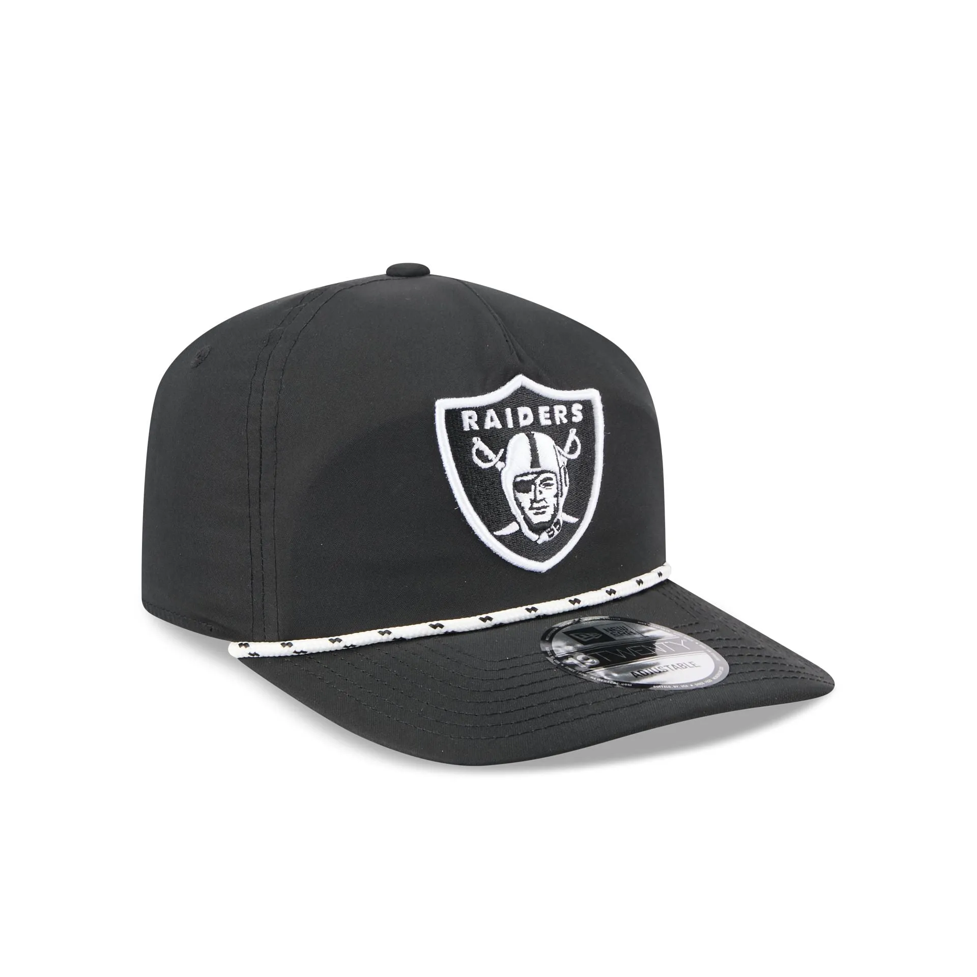 Las Vegas Raiders Black and White Rope 19TWENTY Snapback Hat sold by New Era product image thumbnail 3
