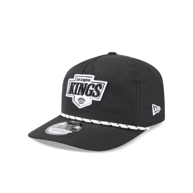 Los Angeles Kings Black and White Rope 19TWENTY Snapback Hat sold by New Era