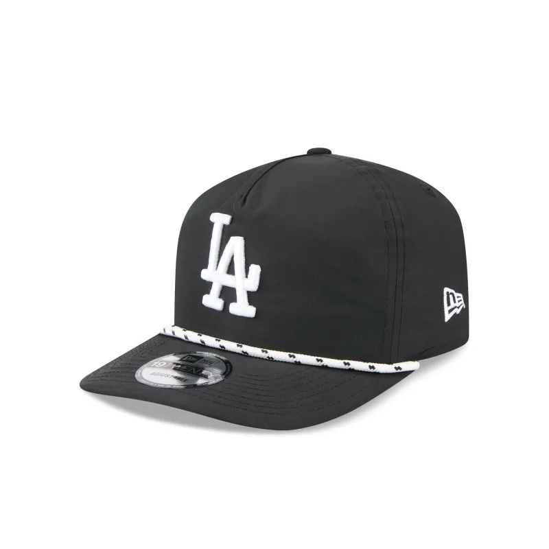 Los Angeles Dodgers Black and White Rope 19TWENTY Snapback Hat sold by New Era
