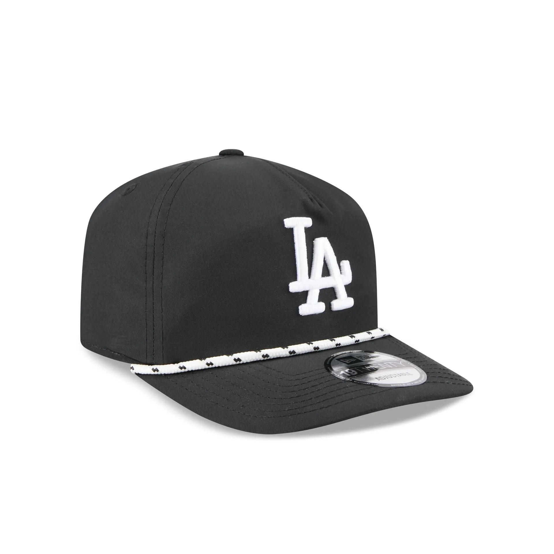 Los Angeles Dodgers Black and White Rope 19TWENTY Snapback Hat sold by New Era product image thumbnail 3