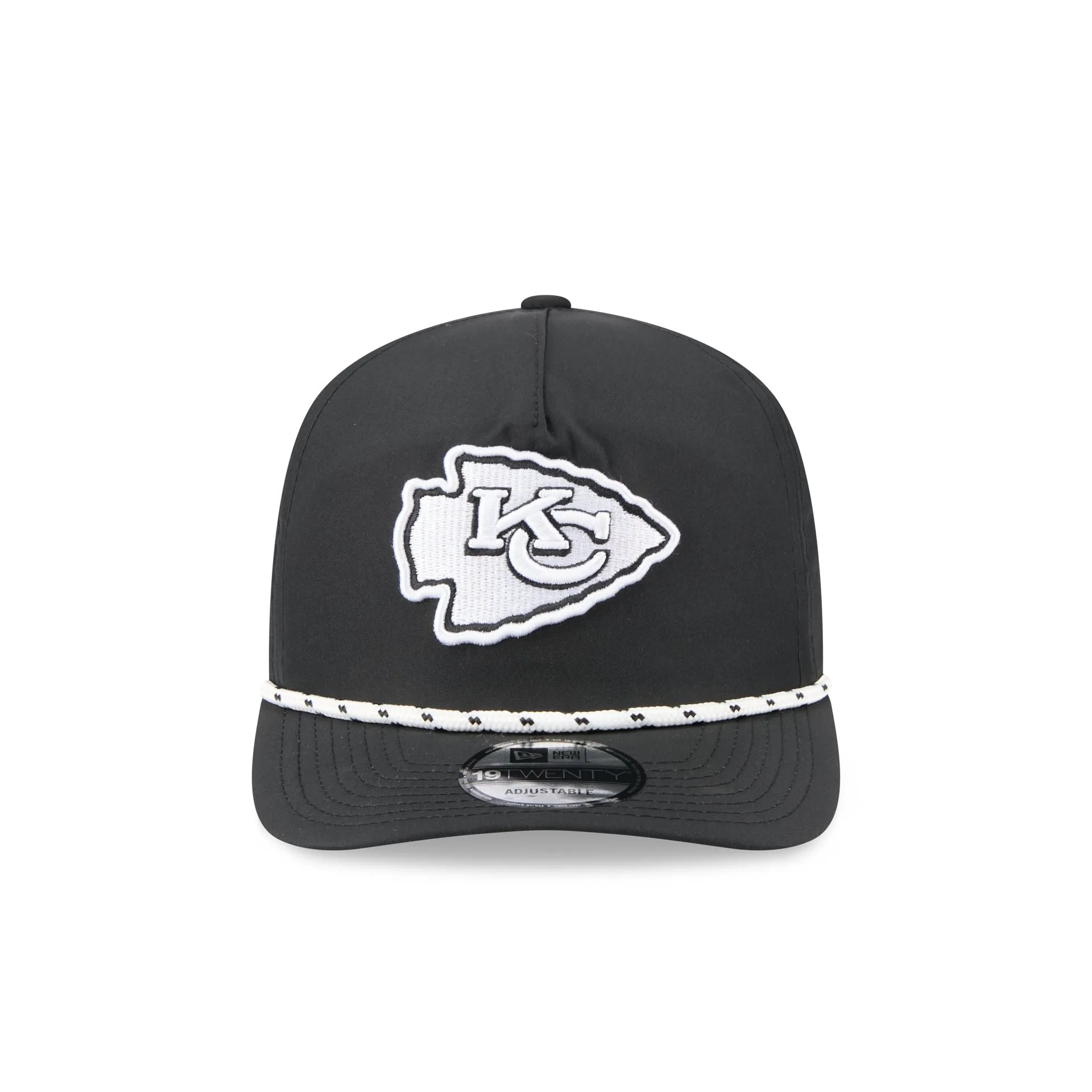 Kansas City Chiefs Black and White Rope 19TWENTY Snapback Hat sold by New Era product image thumbnail 2