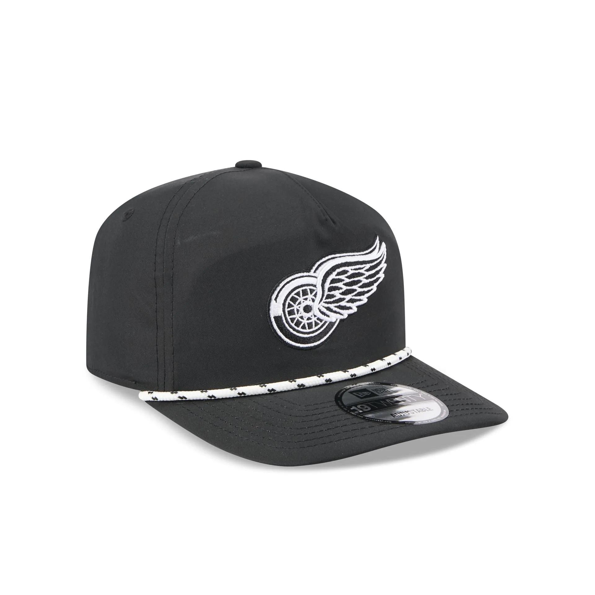 Detroit Red Wings Black and White Rope 19TWENTY Snapback Hat sold by New Era product image thumbnail 3