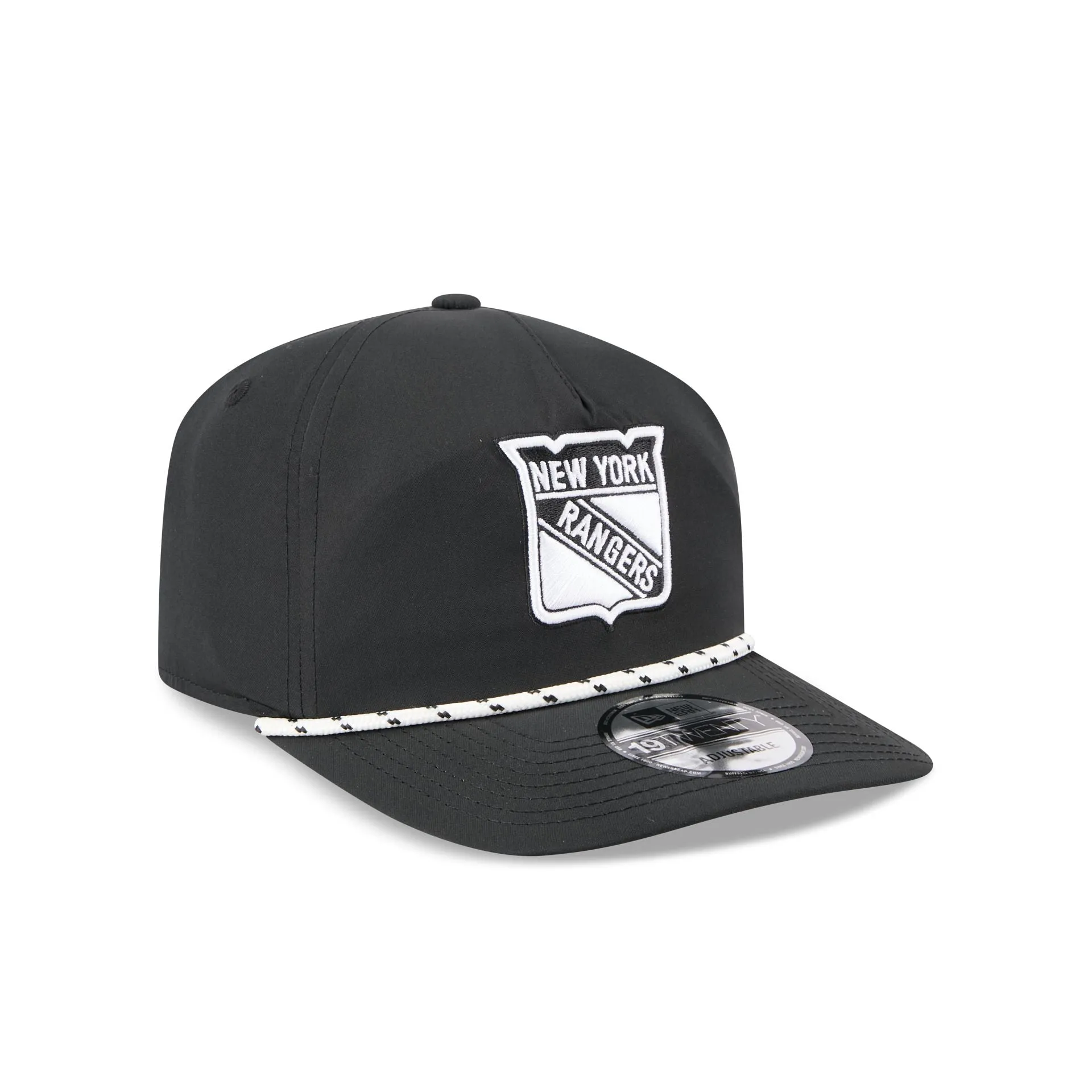 New York Rangers Black and White Rope 19TWENTY Snapback Hat sold by New Era product image thumbnail 3