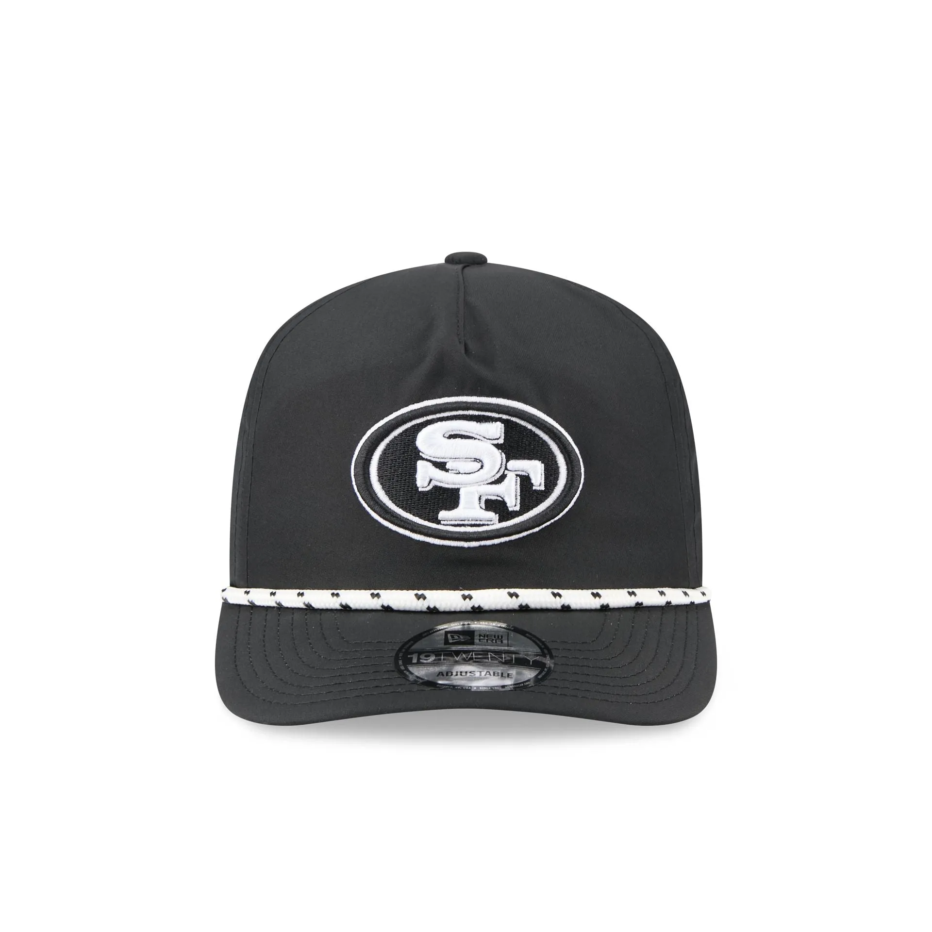 San Francisco 49ers Black and White Rope 19TWENTY Snapback Hat sold by New Era product image thumbnail 2