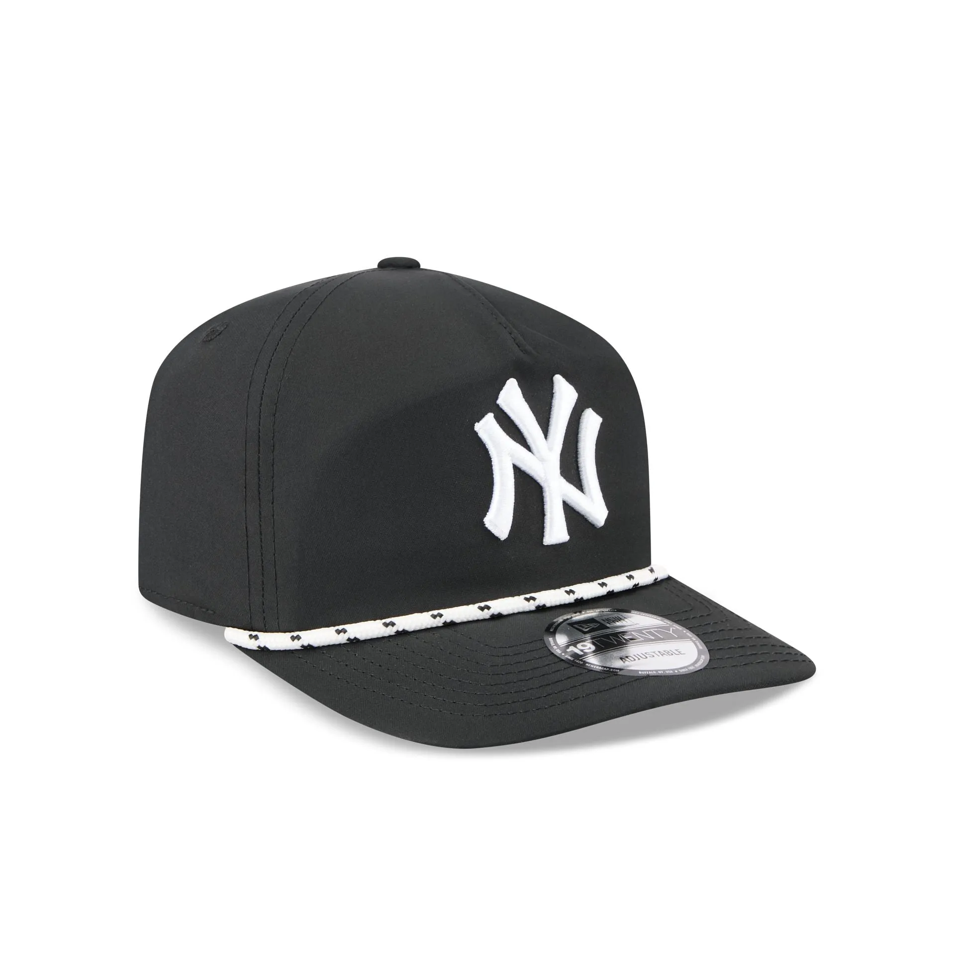 New York Yankees Black and White Rope 19TWENTY Snapback Hat sold by New Era product image thumbnail 3