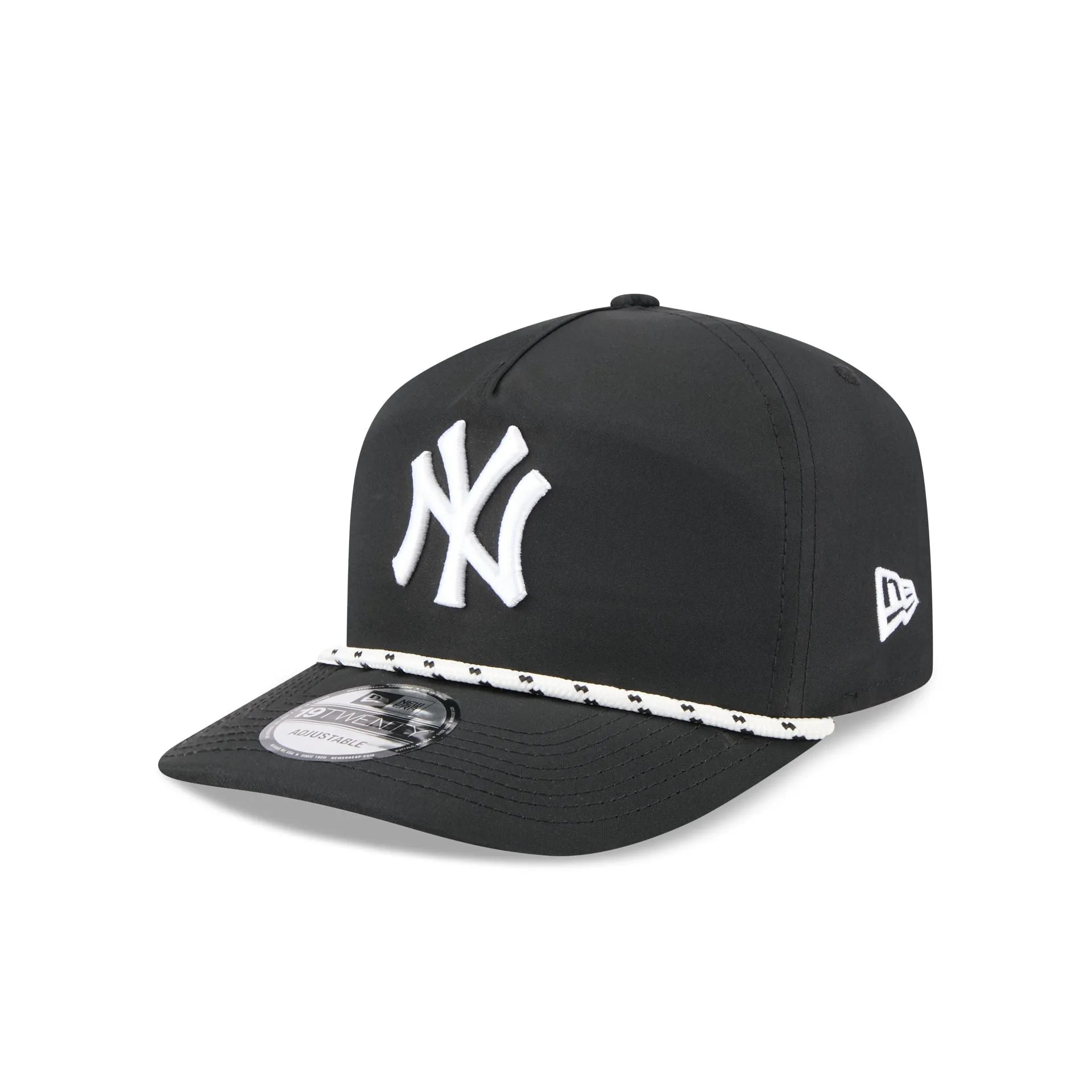 New York Yankees Black and White Rope 19TWENTY Snapback Hat sold by New Era