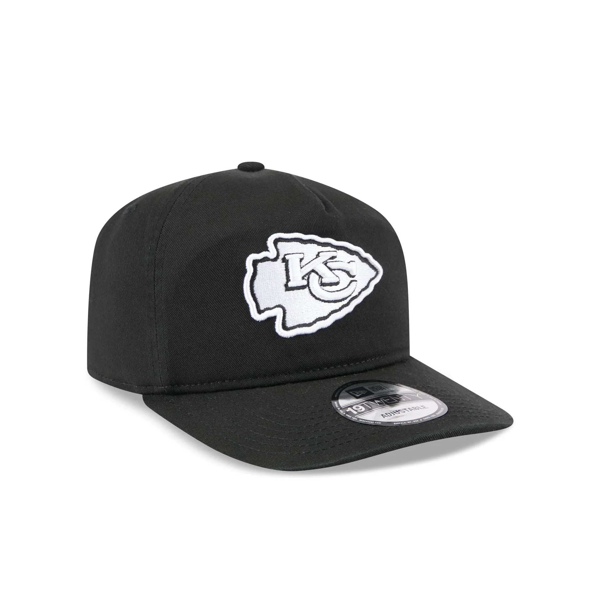 Kansas City Chiefs Black and White 19TWENTY Snapback Hat sold by New Era product image thumbnail 3