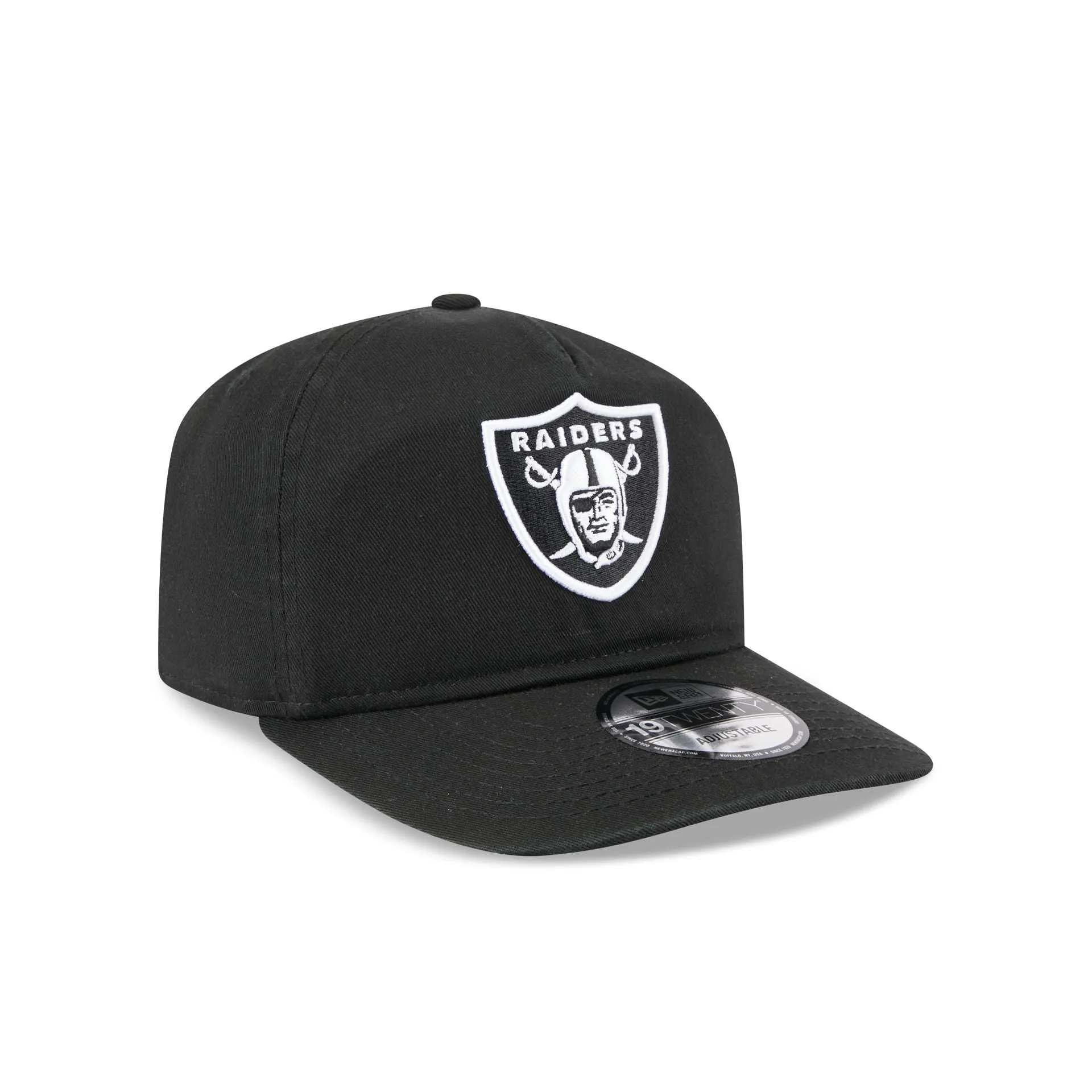 Las Vegas Raiders Black and White 19TWENTY Snapback Hat sold by New Era product image thumbnail 3