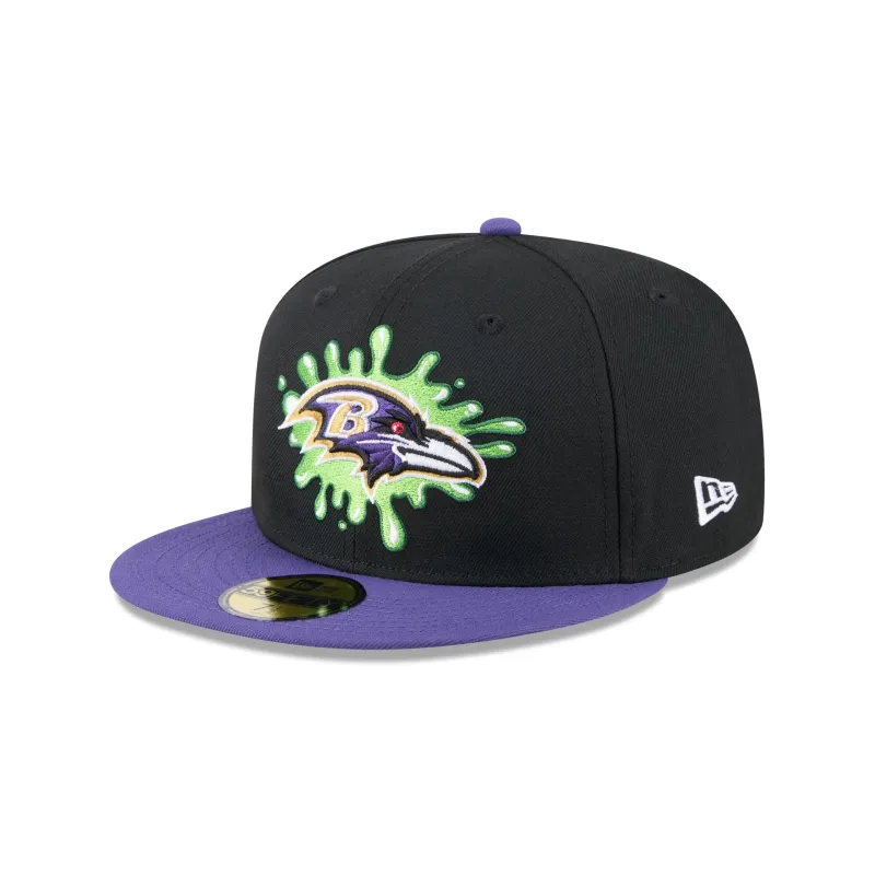 Nickelodeon Slime x Baltimore Ravens 59FIFTY Fitted Hat sold by New Era