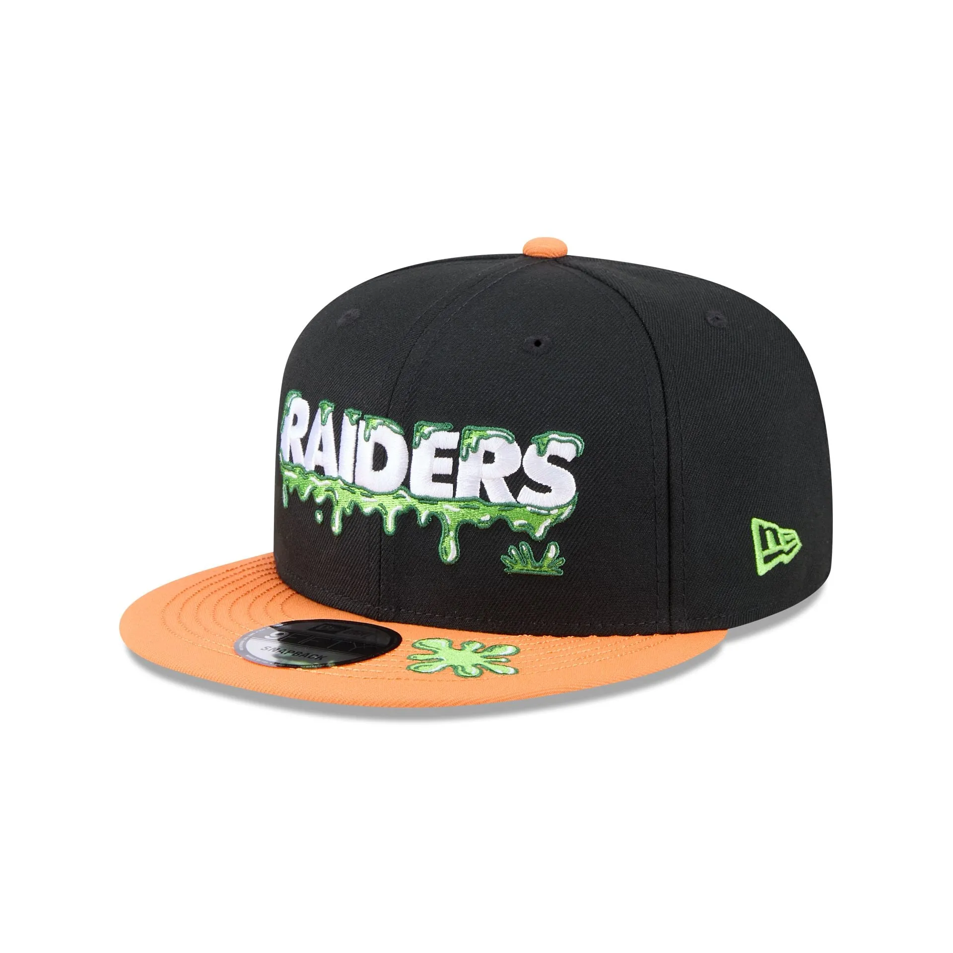 Nickelodeon Slime x Las Vegas Raiders 9FIFTY Snapback Hat sold by New Era