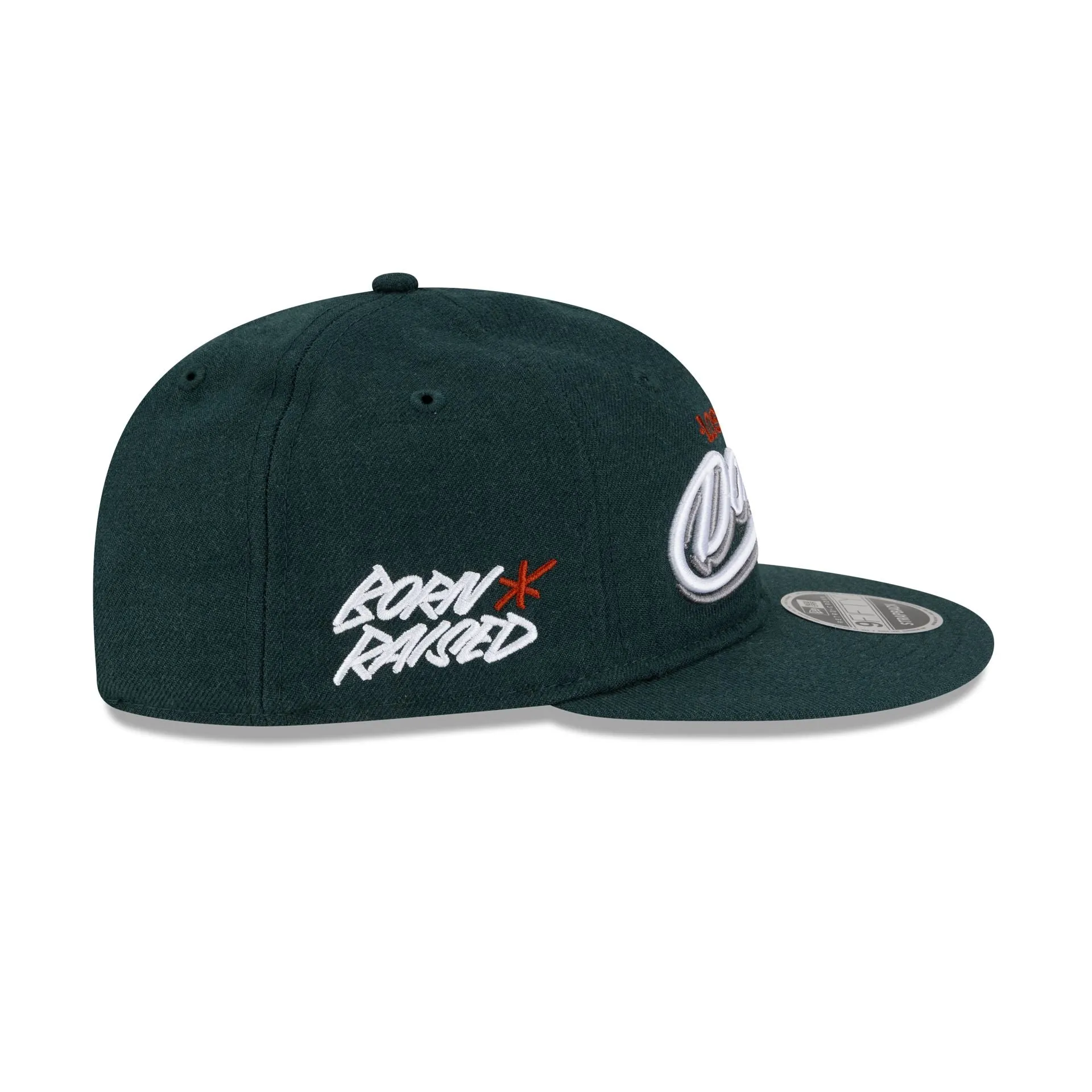 Born x Raised x Los Angeles Dodgers Sign Green Wool Retro Crown 9FIFTY Adjustable Hat sold by New Era product image thumbnail 4