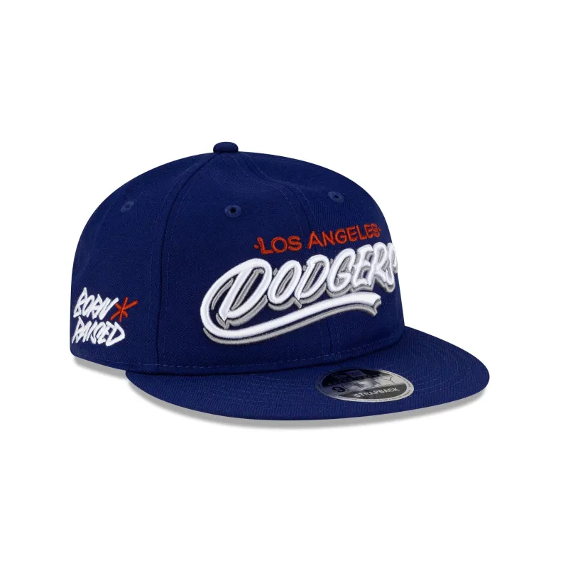 Born x Raised x Los Angeles Dodgers Sign Wool Retro Crown 9FIFTY Adjustable Hat sold by New Era