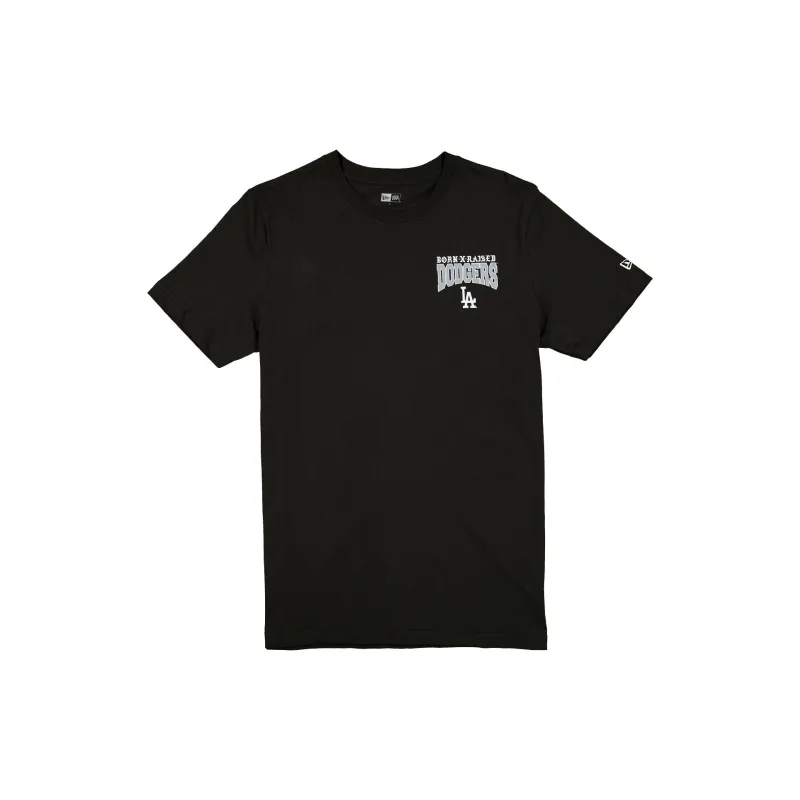 Born x Raised x Los Angeles Dodgers Bleeds Blue Black T-Shirt sold by New Era