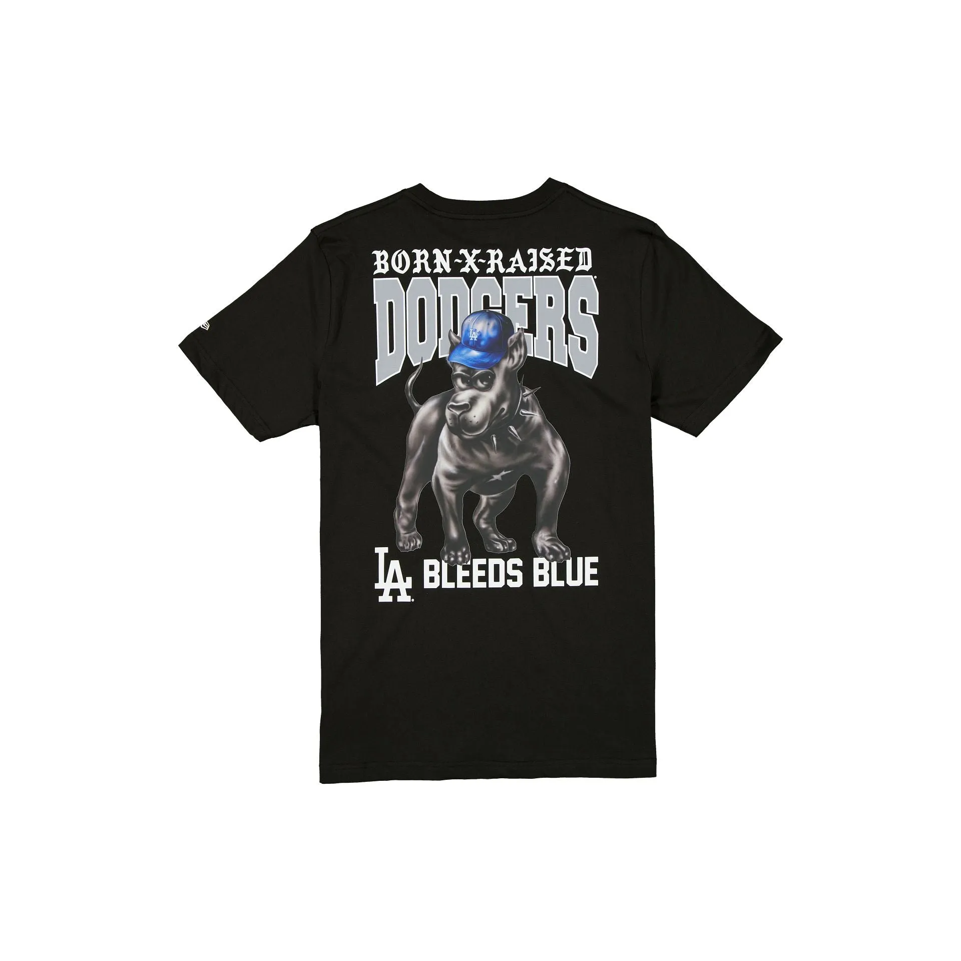 Born x Raised x Los Angeles Dodgers Bleeds Blue Black T-Shirt sold by New Era product image thumbnail 2