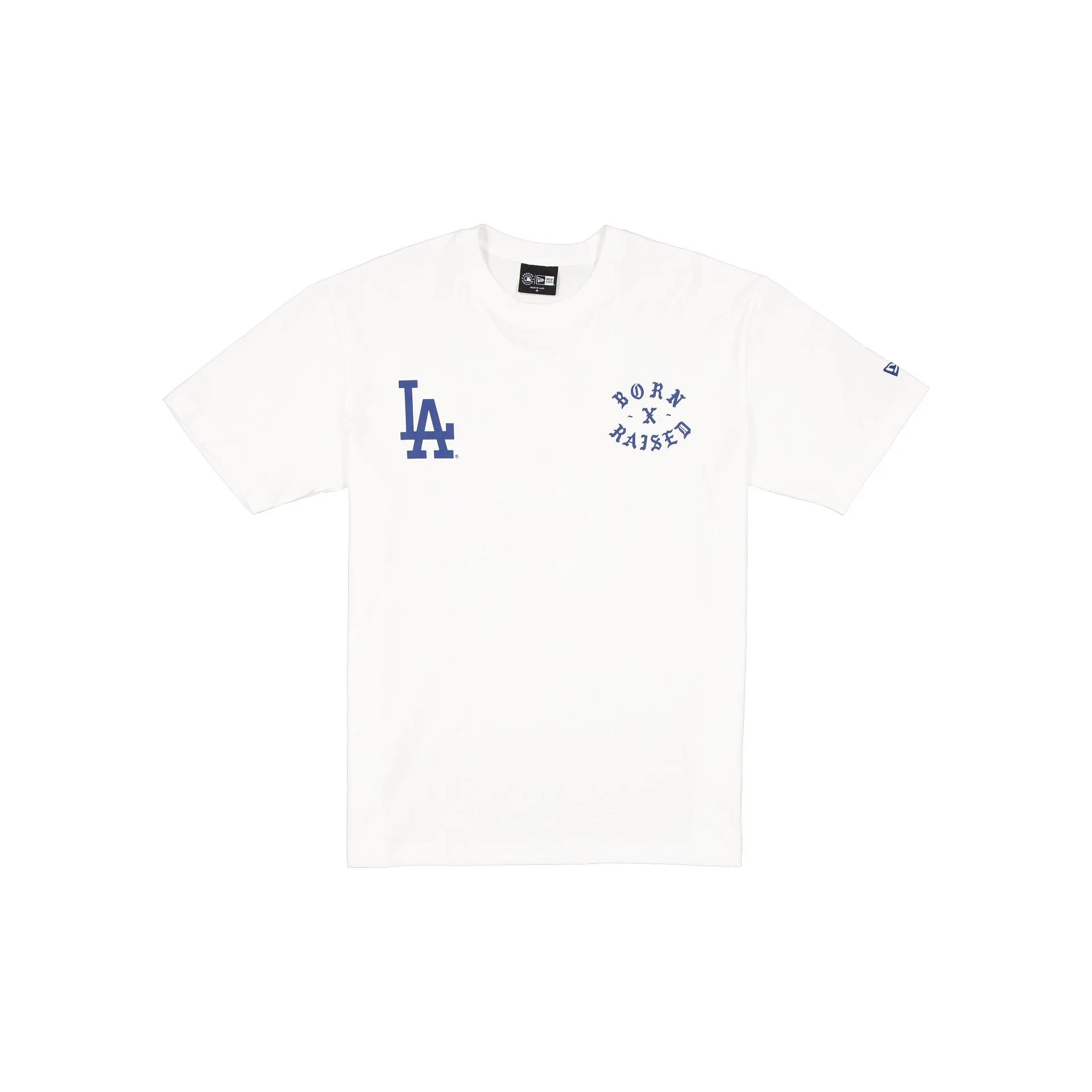 Born x Raised x Los Angeles Dodgers White T-Shirt sold by New Era