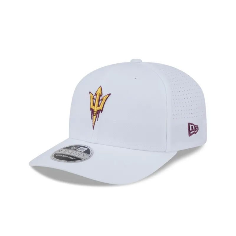 Arizona State Sun Devils Optic White Performance 9SEVENTY Stretch-Snap Hat sold by New Era