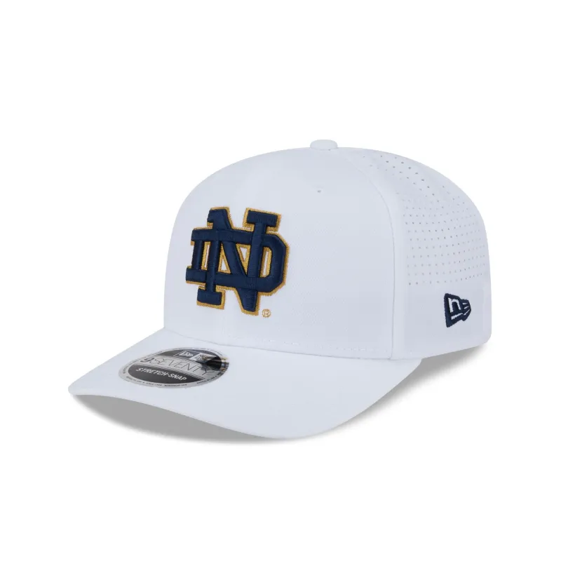 Notre Dame Fighting Irish Optic White Performance 9SEVENTY Stretch-Snap Hat sold by New Era