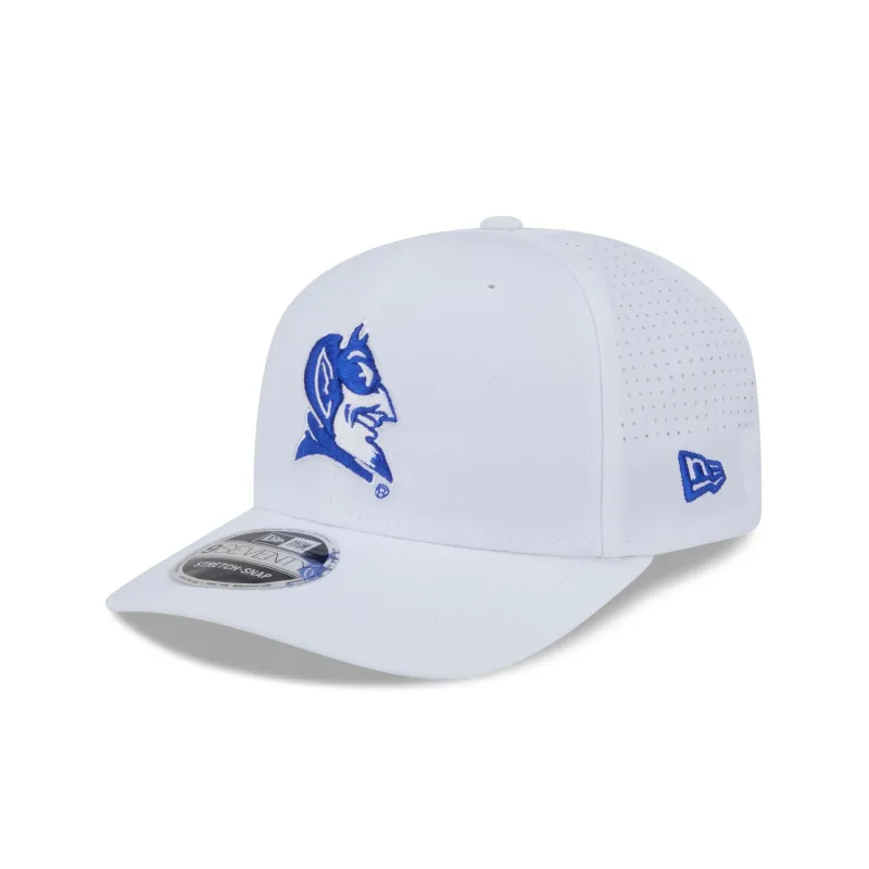 Duke Blue Devils Optic White Performance 9SEVENTY Stretch-Snap Hat sold by New Era