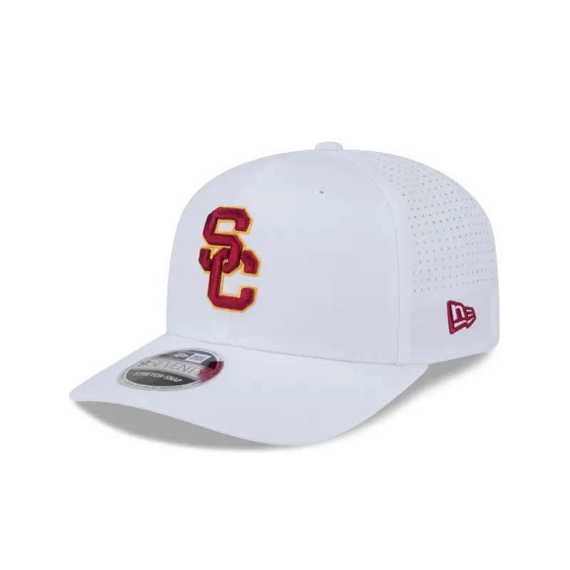 USC Trojans Optic White Performance 9SEVENTY Stretch-Snap Hat sold by New Era