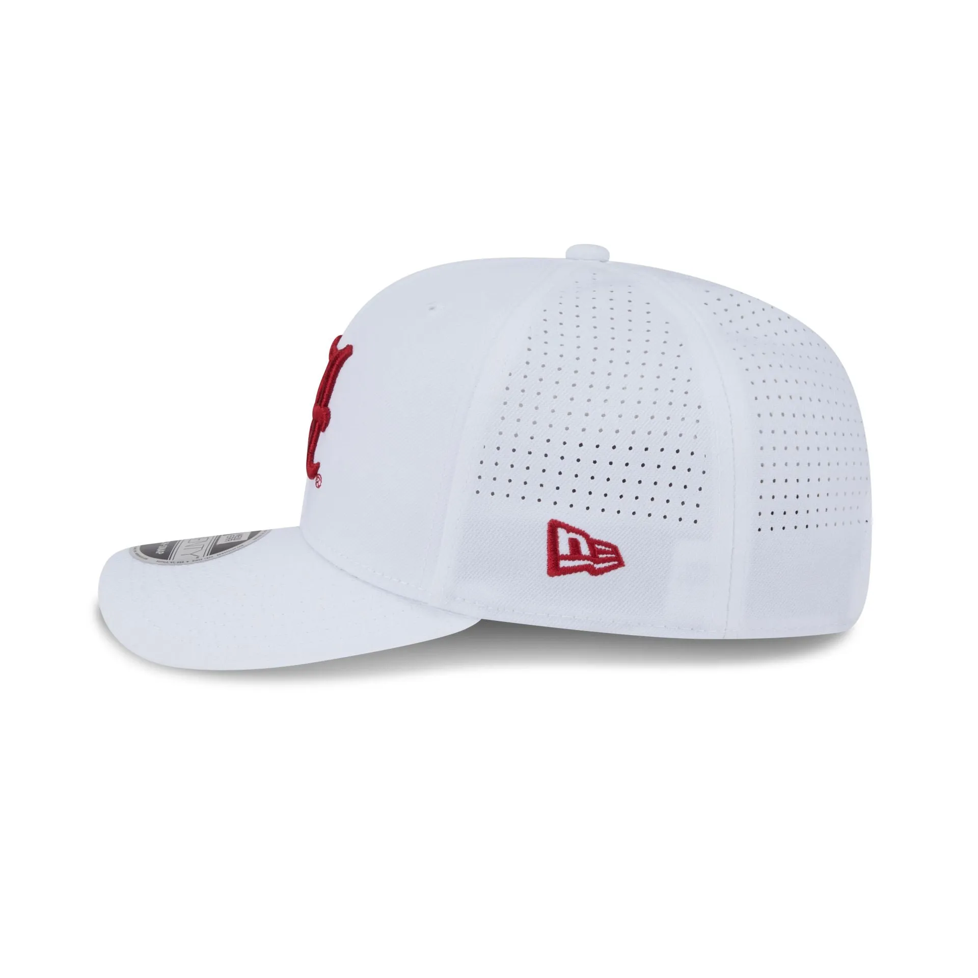 Alabama Crimson Tide Optic White Performance 9SEVENTY Stretch-Snap Hat sold by New Era product image thumbnail 4