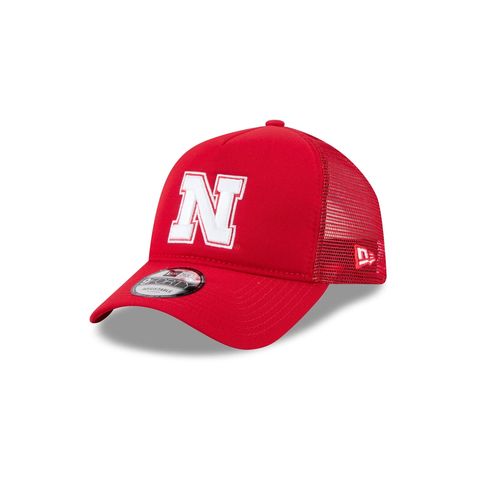Nebraska Cornhuskers Go-To 9FORTY A-Frame Trucker Hat sold by New Era