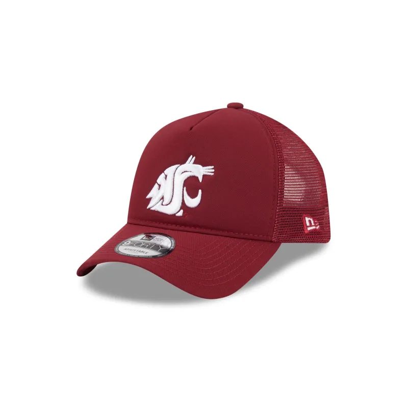 Washington State Cougars Go-To 9FORTY A-Frame Trucker Hat sold by New Era