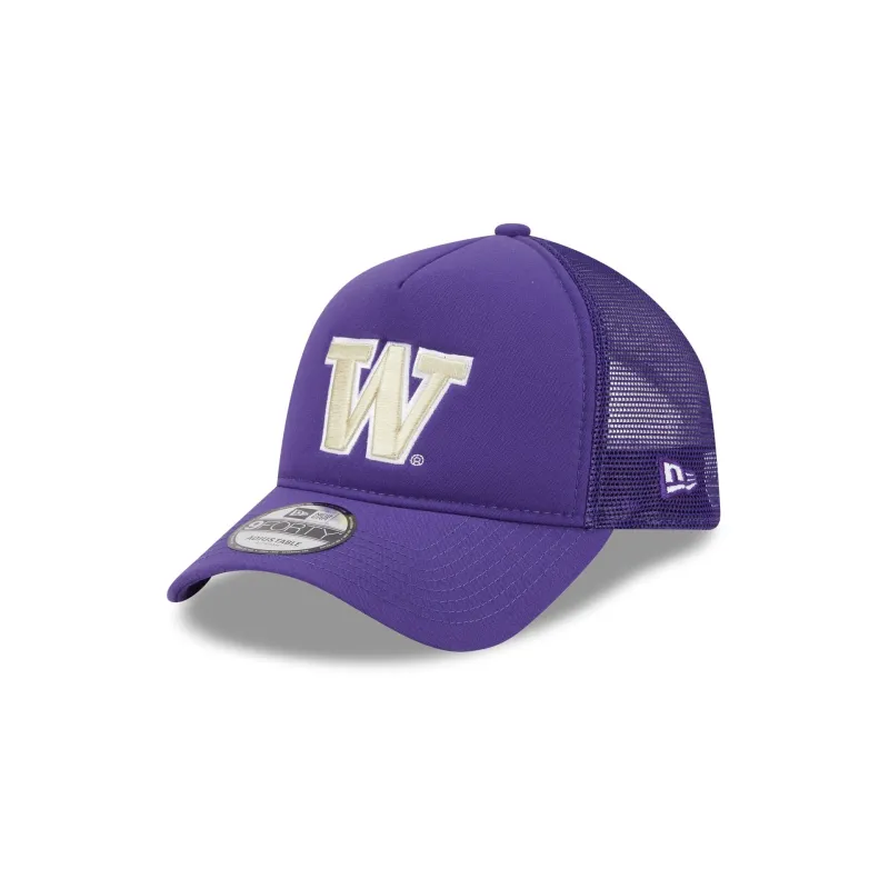 Washington Huskies Go-To 9FORTY A-Frame Trucker Hat sold by New Era