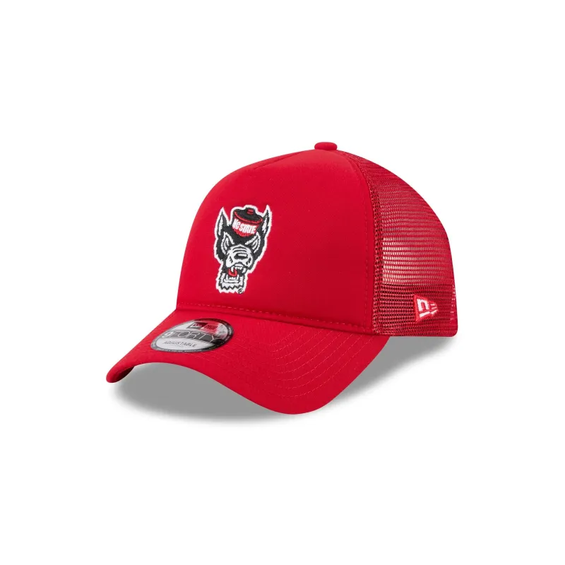 NC State Wolfpack Go-To 9FORTY A-Frame Trucker Hat sold by New Era