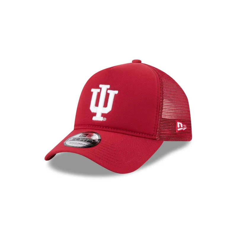 Indiana Hoosiers Go-To 9FORTY A-Frame Trucker Hat sold by New Era