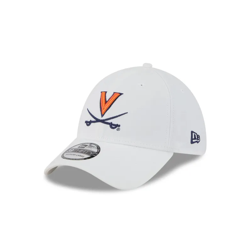Virginia Cavaliers Optic White 39THIRTY Stretch Fit Hat sold by New Era