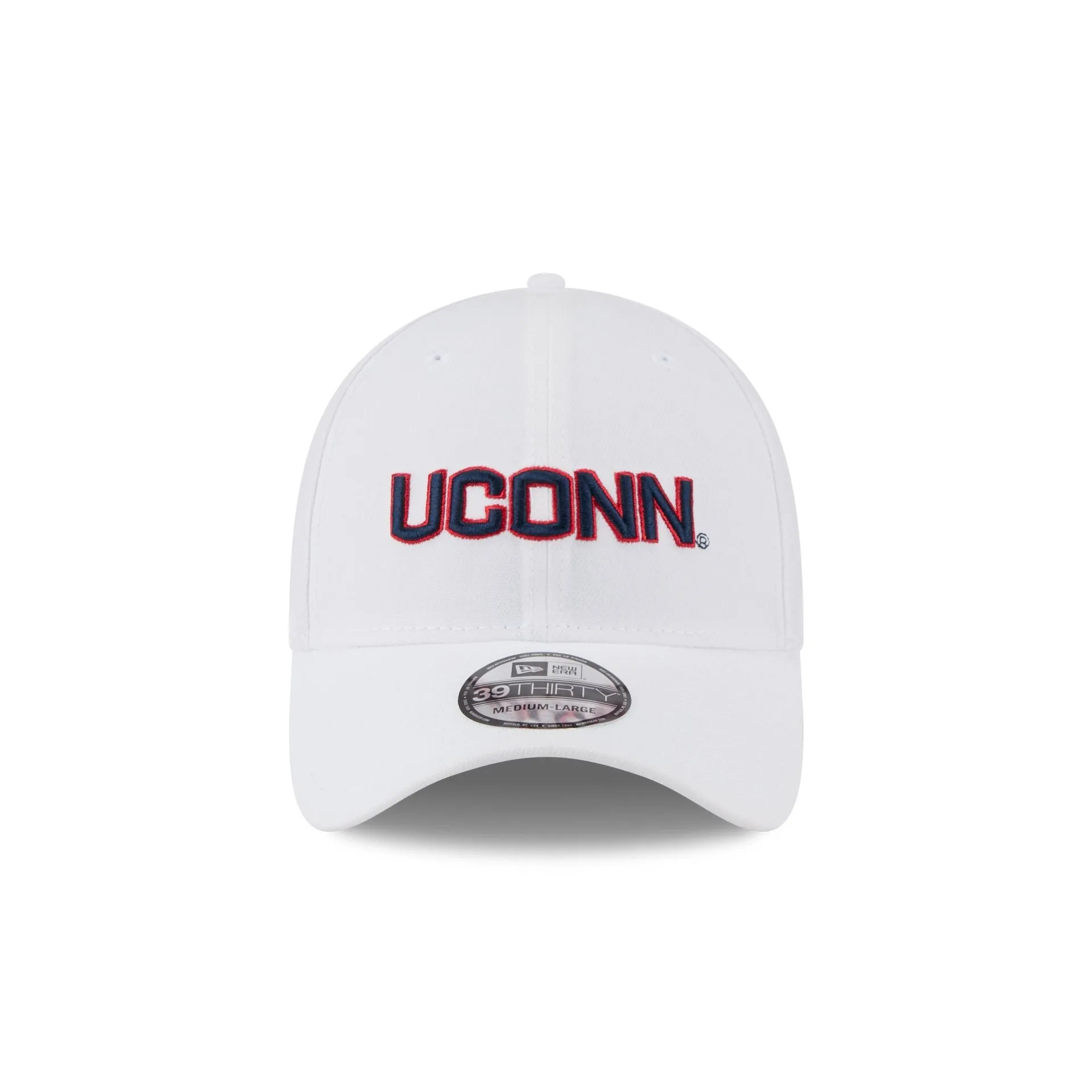 Connecticut Huskies Optic White 39THIRTY Stretch Fit Hat sold by New Era product image thumbnail 2