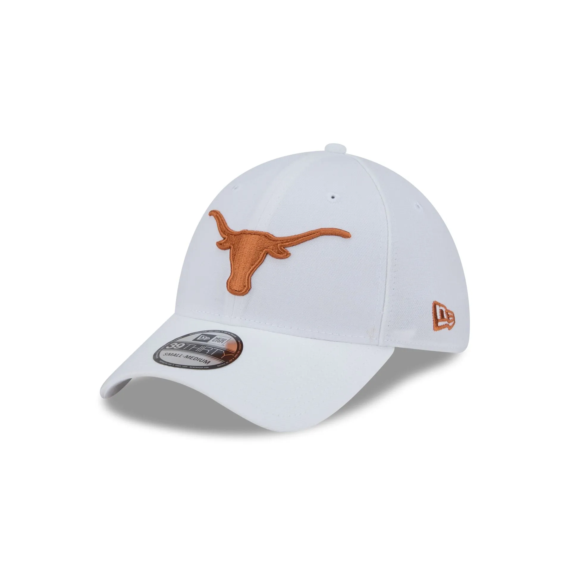 Texas Longhorns Optic White 39THIRTY Stretch Fit Hat sold by New Era