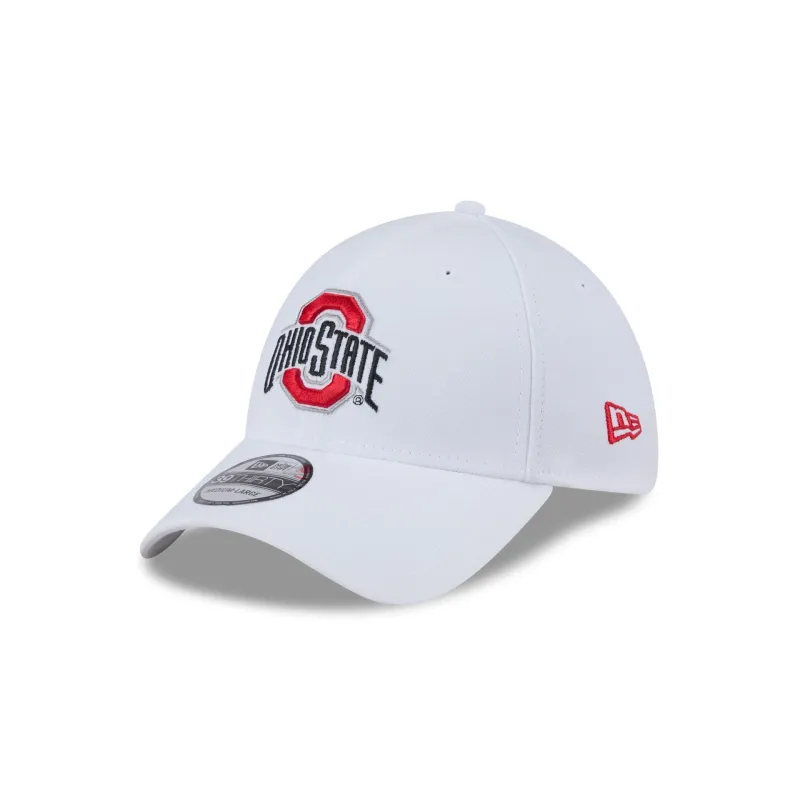 Ohio State Buckeyes Optic White 39THIRTY Stretch Fit Hat sold by New Era