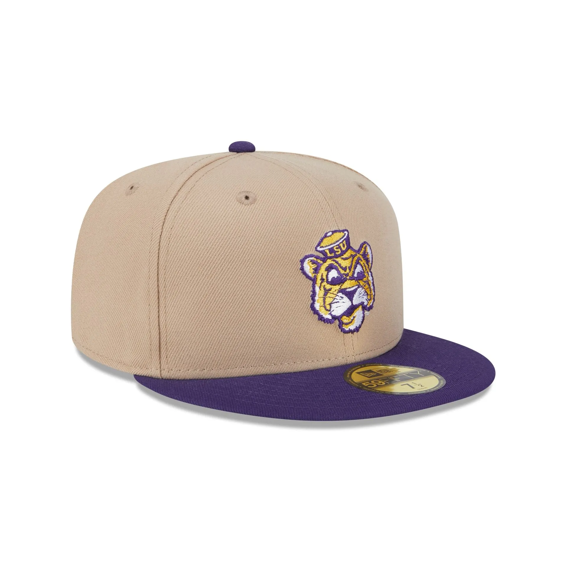 LSU Tigers Camel College Vault 59FIFTY Fitted Hat sold by New Era product image thumbnail 3