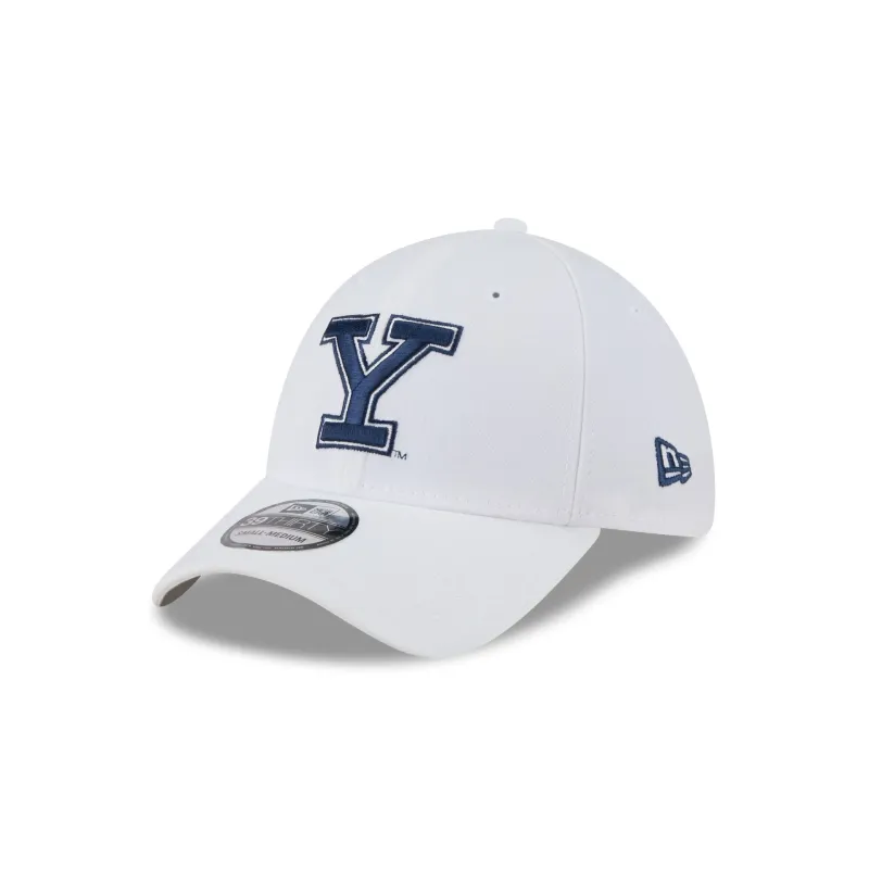 Yale Bulldogs Optic White 39THIRTY Stretch Fit Hat sold by New Era