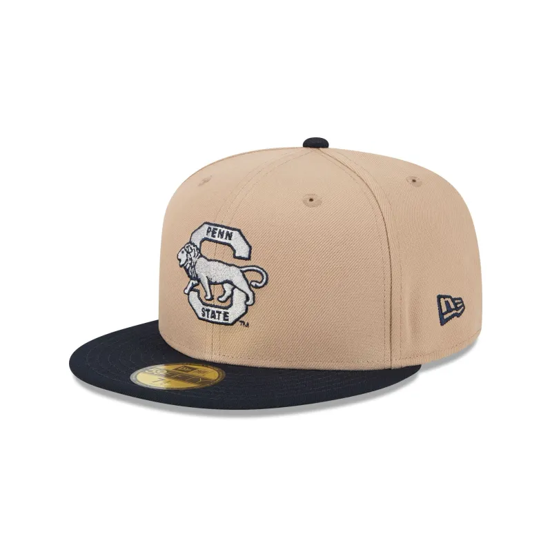 Penn State Nittany Lions Camel College Vault 59FIFTY Fitted Hat sold by New Era