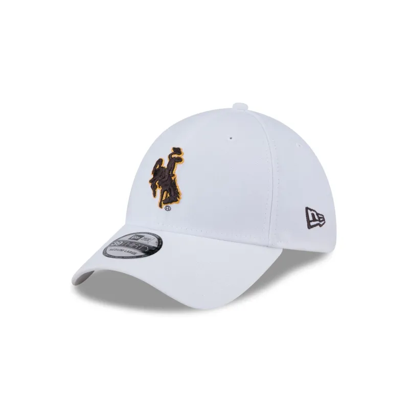 Wyoming Cowboys Optic White 39THIRTY Stretch Fit Hat sold by New Era