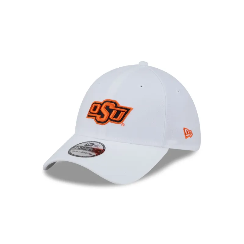 Oklahoma State Cowboys Optic White 39THIRTY Stretch Fit Hat sold by New Era