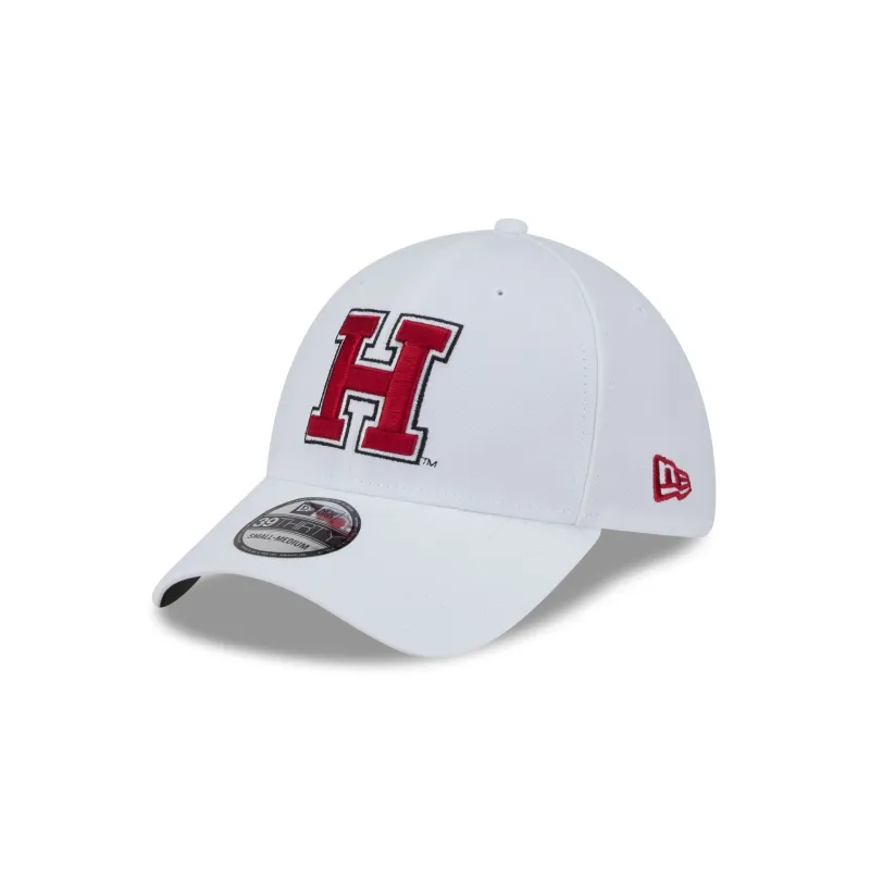 Harvard Crimson Optic White 39THIRTY Stretch Fit Hat sold by New Era