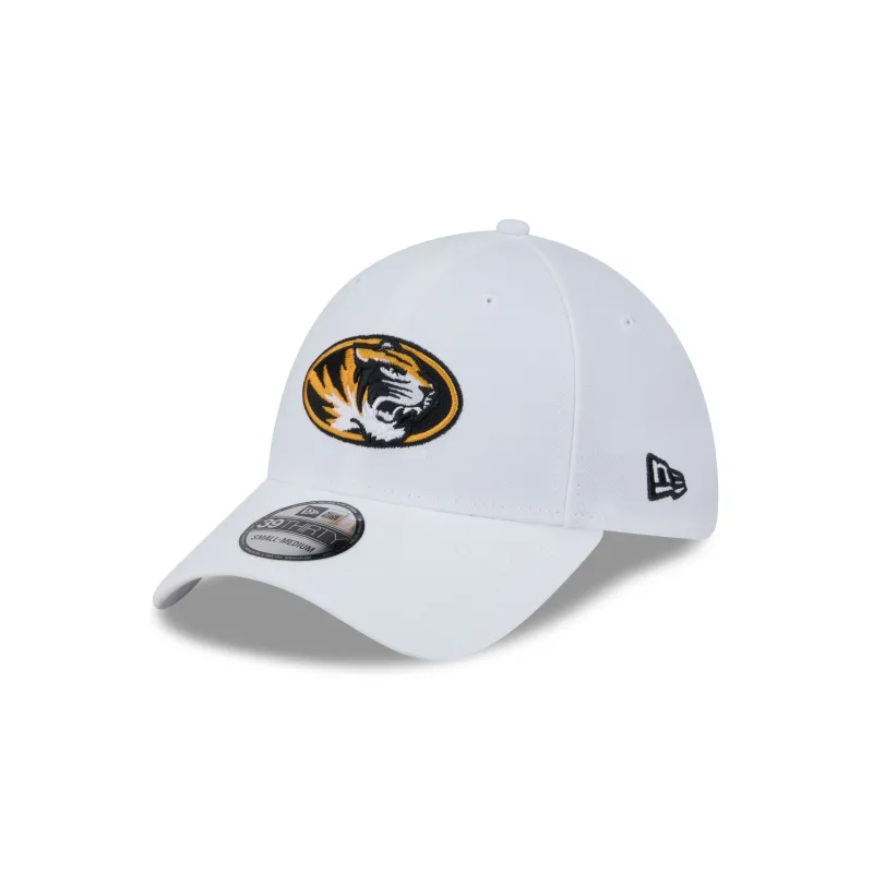 Missouri Tigers Optic White 39THIRTY Stretch Fit Hat sold by New Era