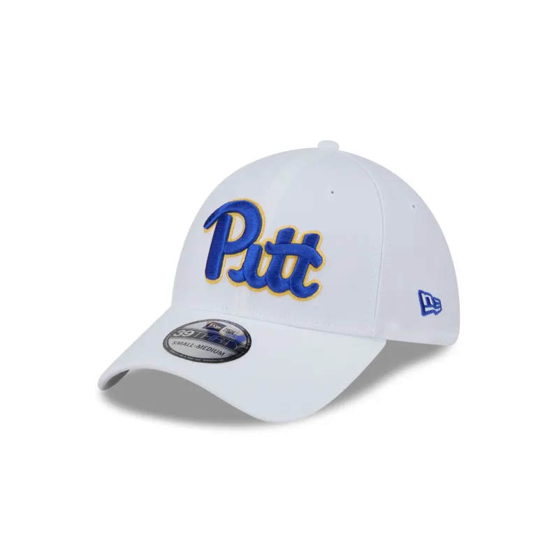 Pittsburgh Panthers Optic White 39THIRTY Stretch Fit Hat sold by New Era