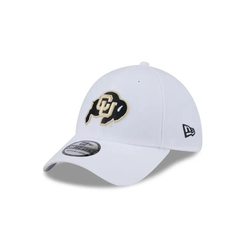Colorado Buffaloes Optic White 39THIRTY Stretch Fit Hat sold by New Era